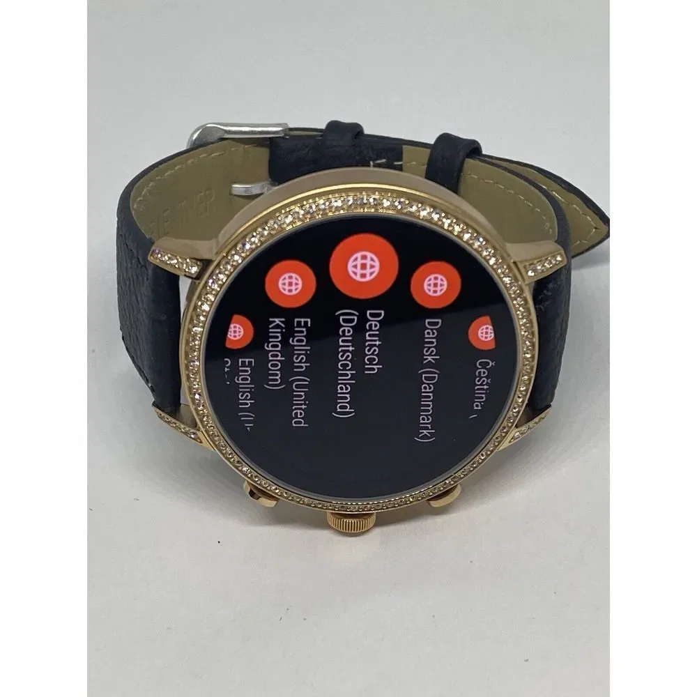 Fossil Gen 4 Authentic Digital Dial Smart Watch Custom Band FTW6015 AB443